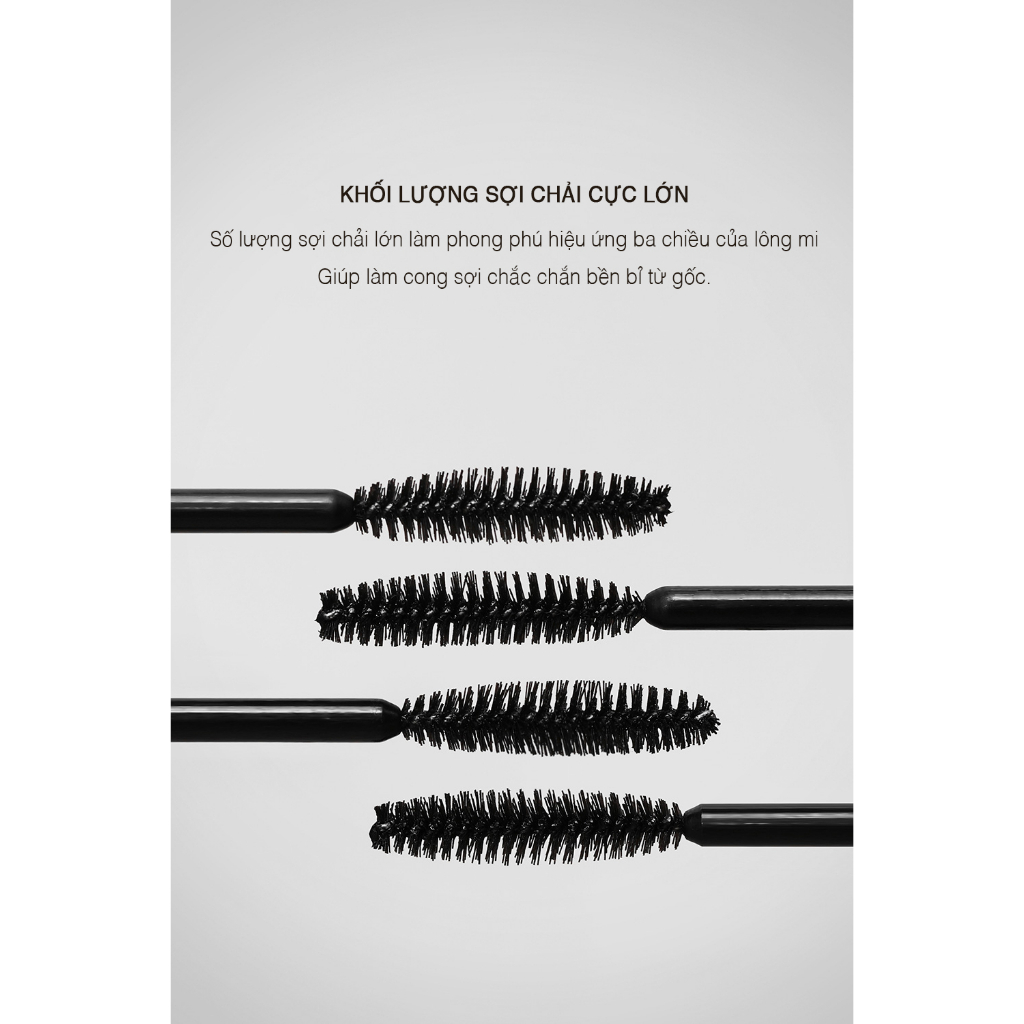 3CE - Chuốt mi Waterproof Mega Volume Mascara (Black)