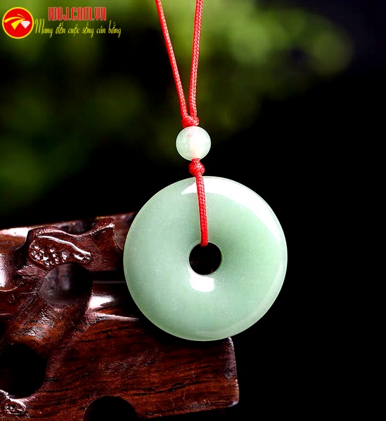 Mặt Dây Chuyền  Đồng Điếu Đá Cẩm Thạch - KIOJ