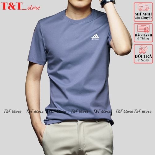 Áo thun nam , áo thun lạnh nam thể thao cổ tròn cộc tay co giãn thông hơi thoáng mát  năng động & thanh lịch T&T_store08