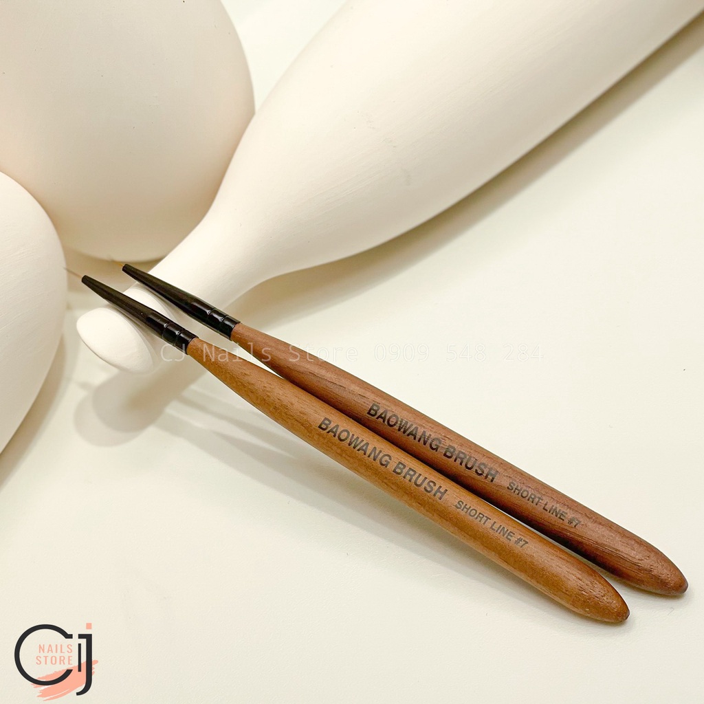{CJ Nails Store} Cọ vẽ nét cán gỗ