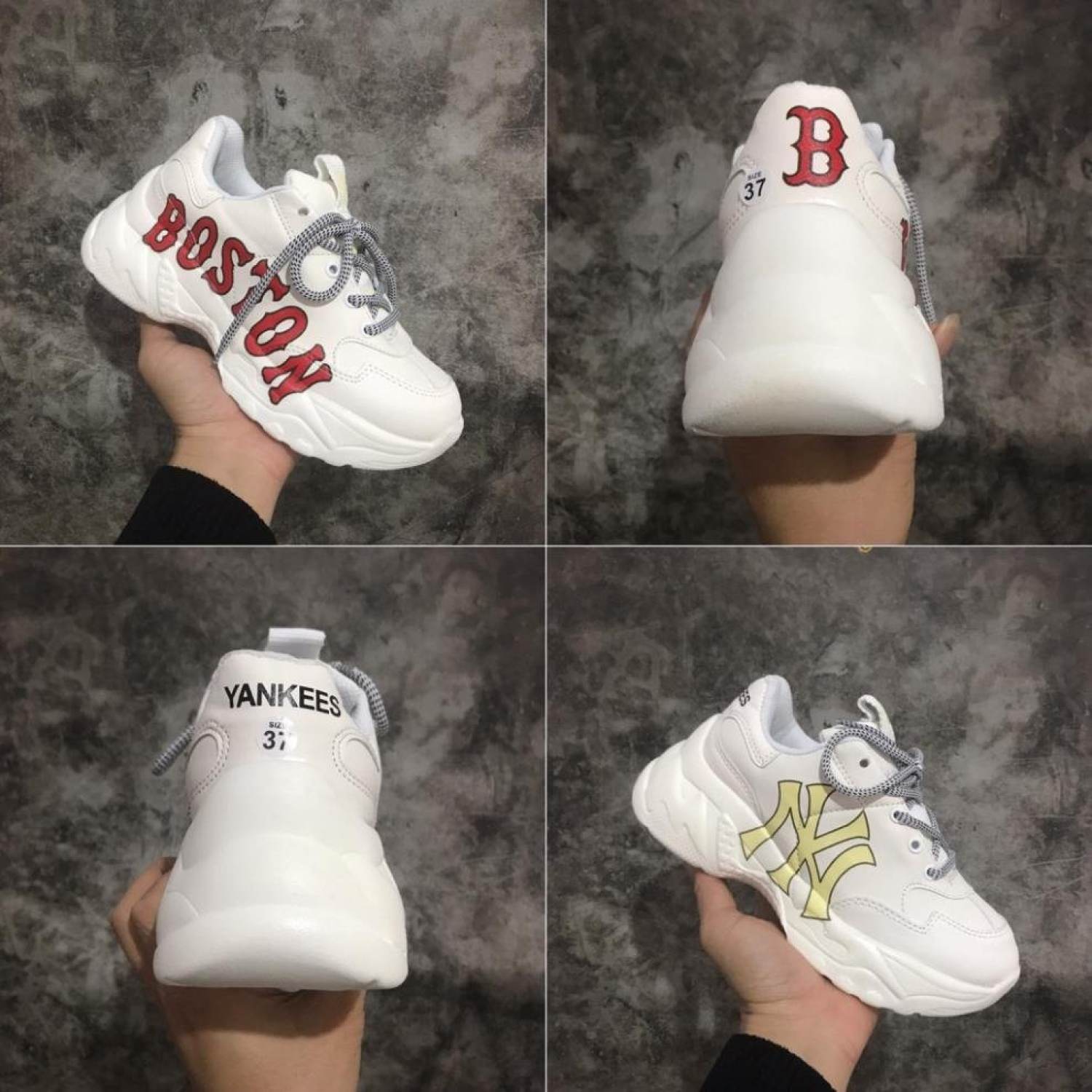 Giày Thể Thao Mlb, Giày sneaker Boston Hàng Cao Cấp[ Full Bill Box ]