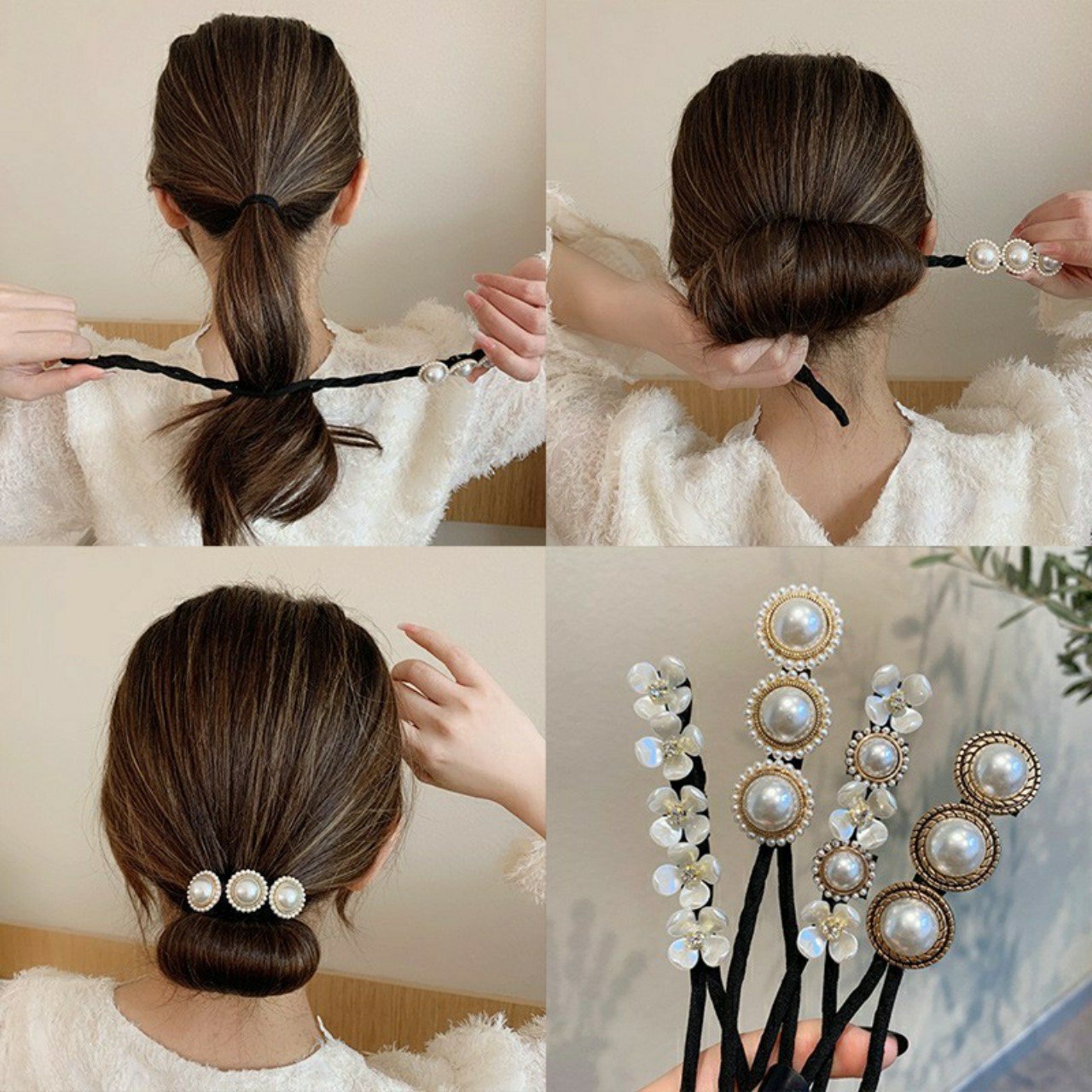 Kẹp Búi Tóc Phong Cách Hàn Thanh Lịch