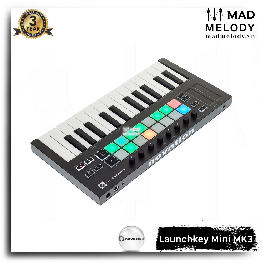 Novation Launchkey Mini MK3 MIDI Keyboard [đàn soạn nhạc nhỏ gọn đời 3 25 phím mini NEW]