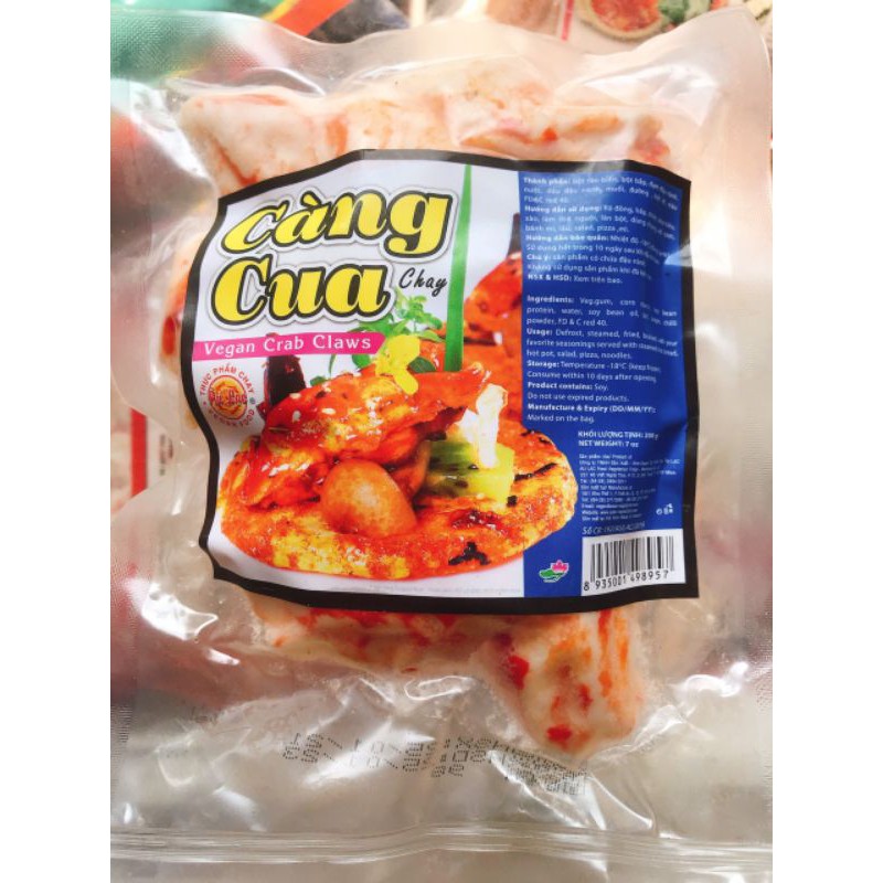 Càng Cua Chay Âu Lạc 200g/1kg