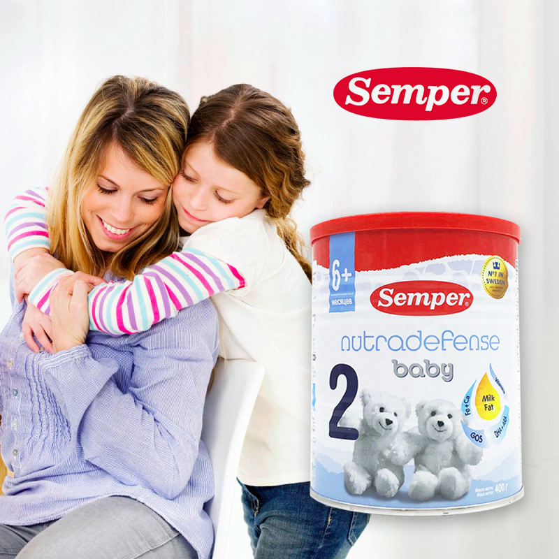 SỮA Semper của Nga HỘP 400GR SỐ 1-2