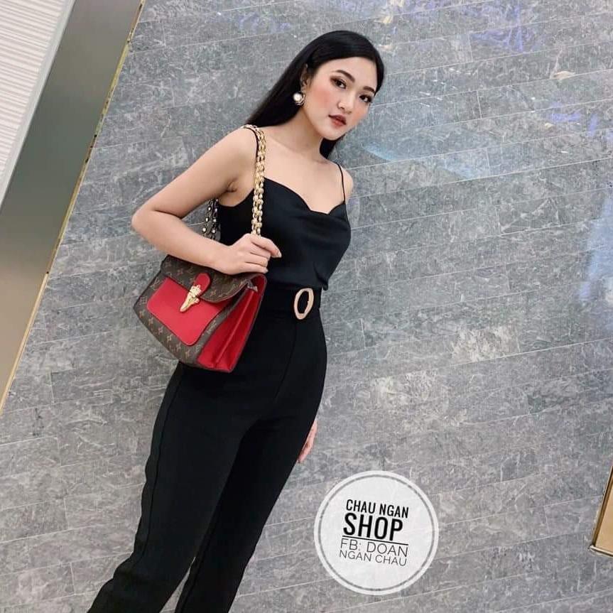 sét áo 2 dây cổ đổ quần tây