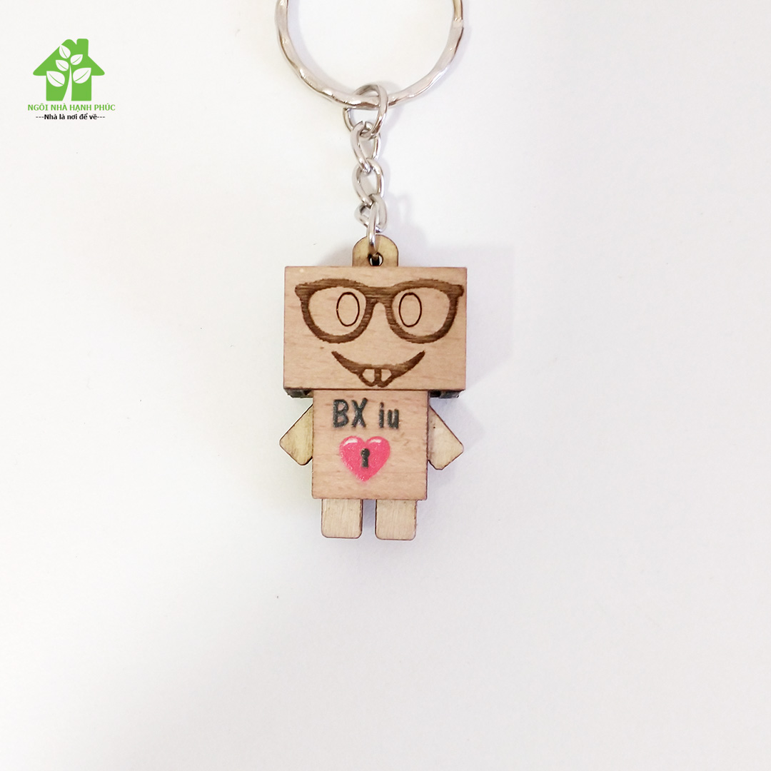 Móc khóa Gỗ Danbo siêu chất, mẫu tùy ý