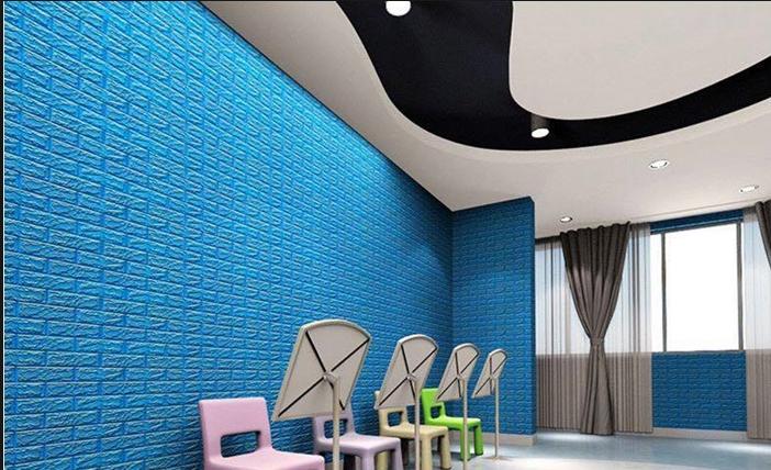 5 miếng xốp dán tường 3D giả gạch phong cách hàn quốc chịu lực chống ẩm mốc dodiengiasi 70x77cm siêu đẹp mà rẻ