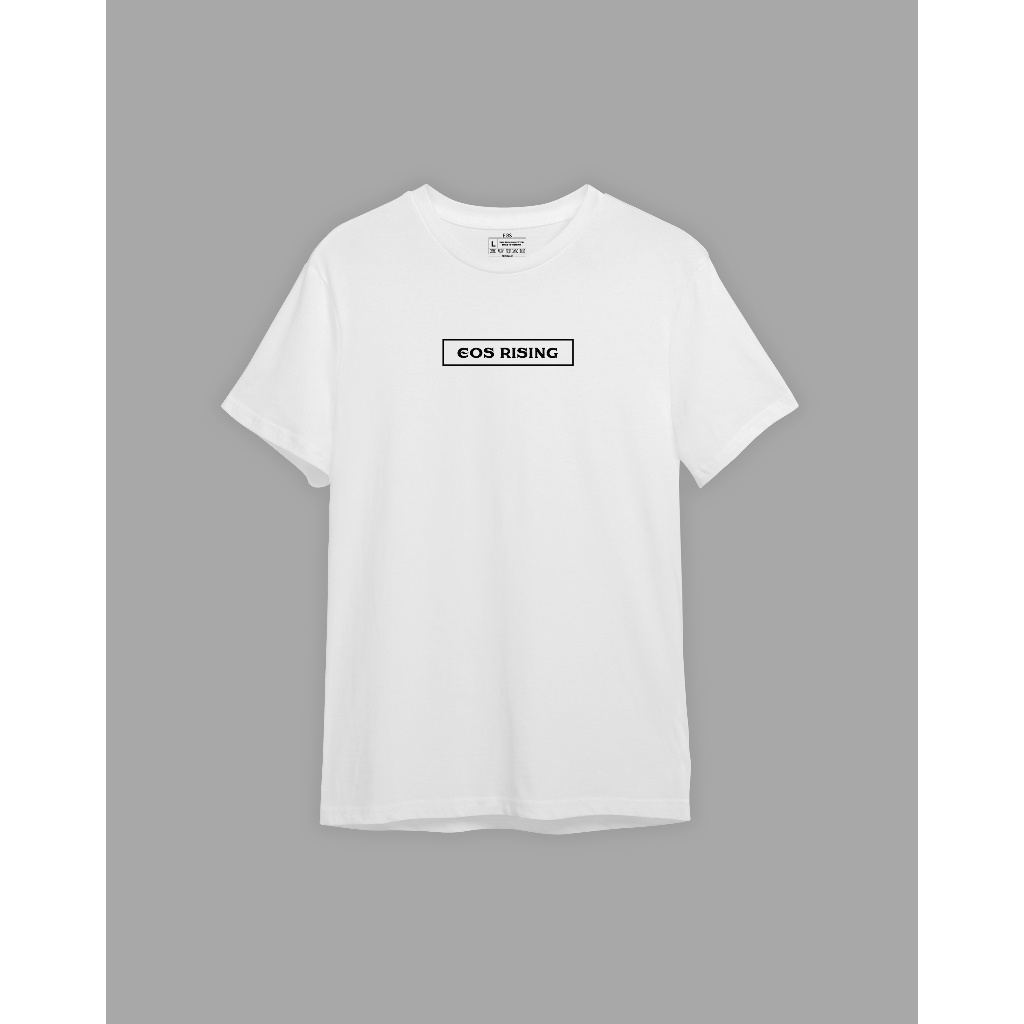 Áo thun nam cotton EOS phông tay lỡ nam nữ basic 200gsm