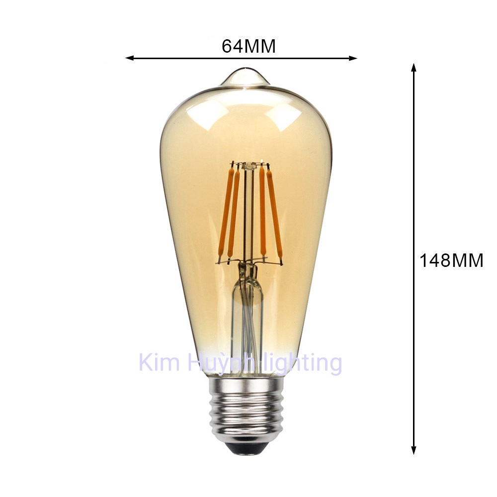[HCM]BÓNG LED EDISON ST64 4W