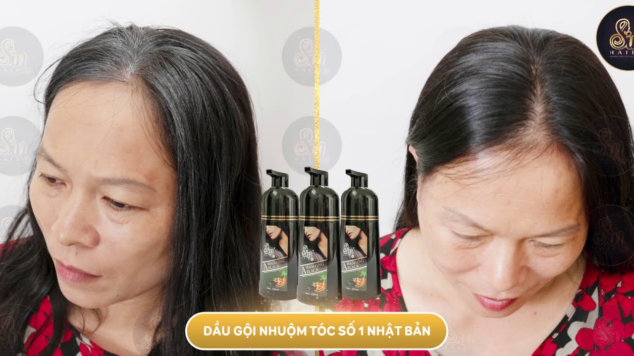 DẦU GỘI NHÂN SÂM PHỦ TÓC BẠC SIN HAIR - NHẬT BẢN