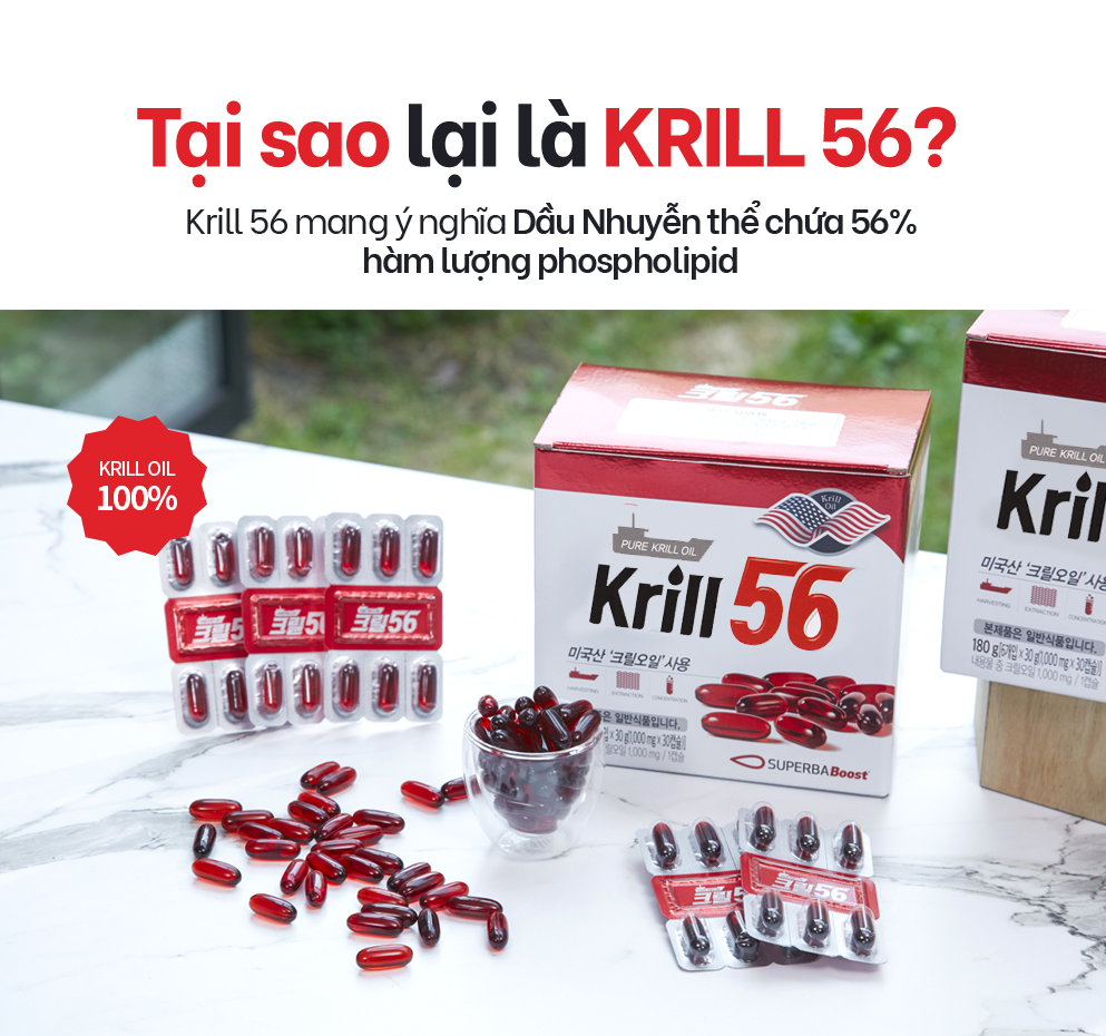 [HCM]Combo 5 hộp Dầu nhuyễn thể KRILL 56 [mua 5 hộp tặng 5 hộp]