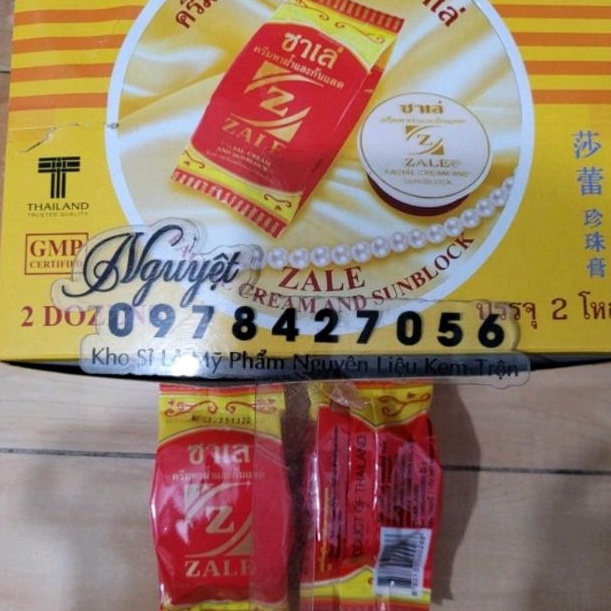 Lẻ 1 hộp kem Zale vàng thái lan chính hãng