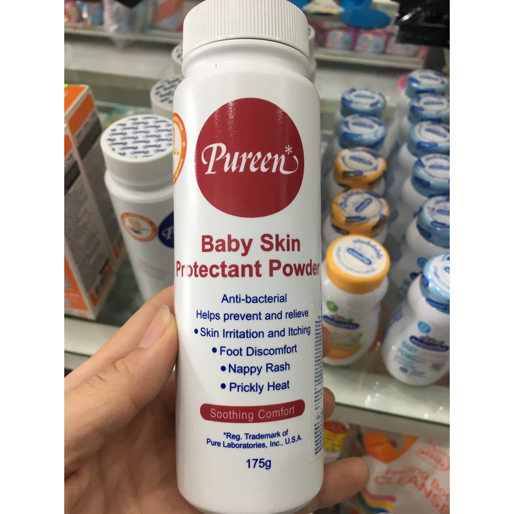 Phấn ngừa rôm sảy Pureen 175g Đỏ/ Xanh