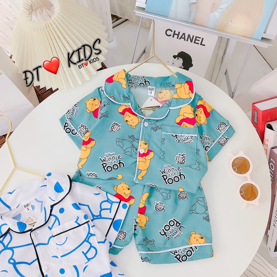 Bộ pizama kate mặc nhà siêu kute cho bé yêu