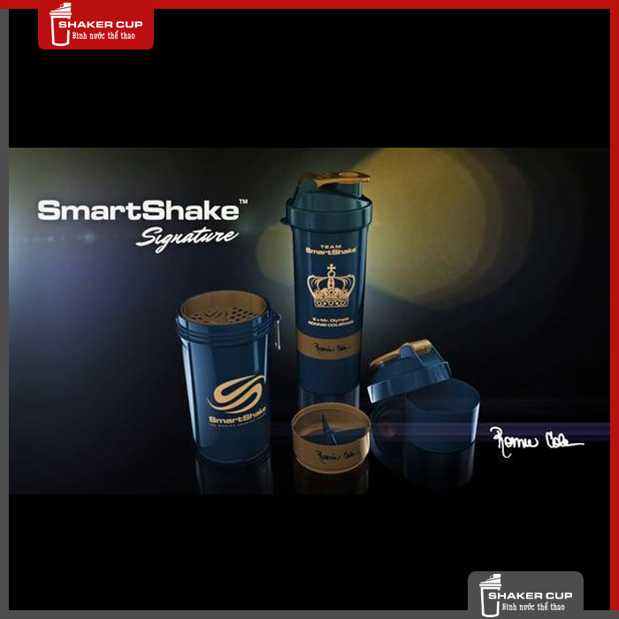 Bình đựng nước 3 ngăn Smart Shake Shaker Cup Signature Series
