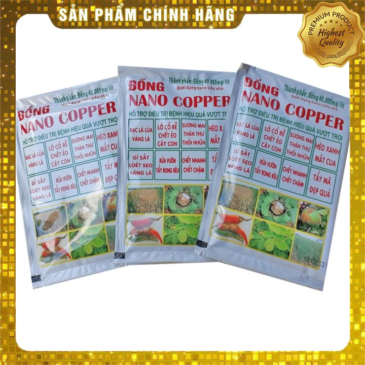 Phân bón vi lượng rễ ĐỒNG NANO COPPER (25ml) dạng nano siêu nhỏ