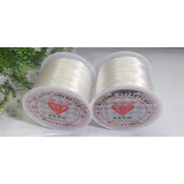1 cuộn dây chun xâu vòng đá phong thuỷ