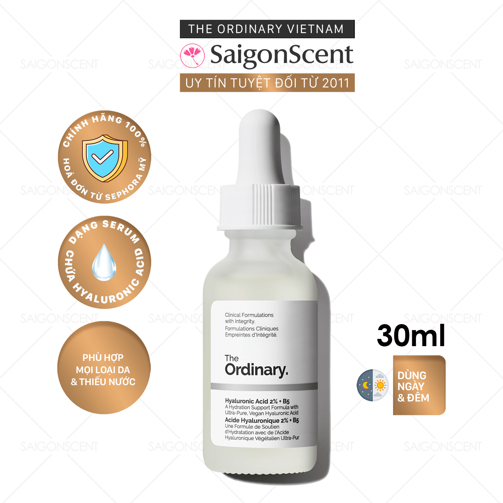 Tinh chất The Ordinary Hyaluronic Acid 2% + B5 ( 30mL )