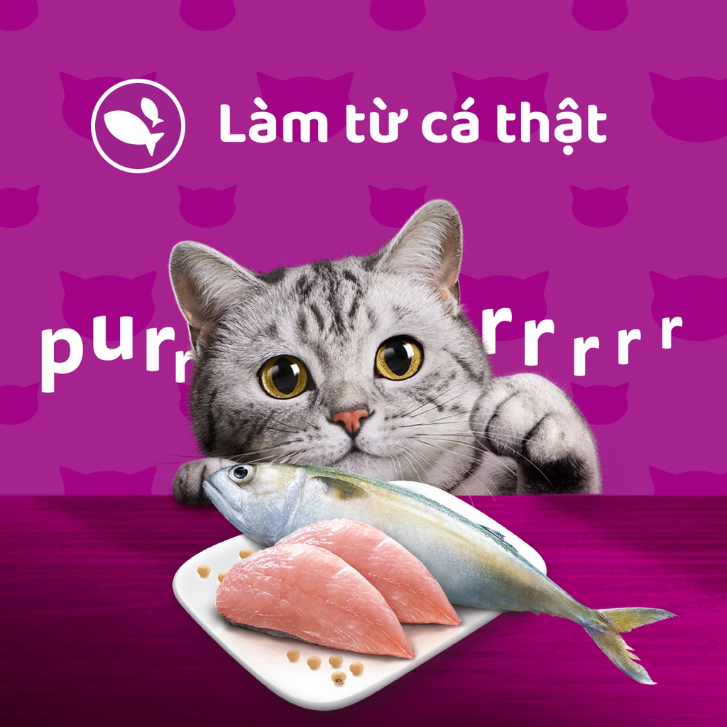 WHISKAS® Pate mèo lớn vị cá thu túi 80g