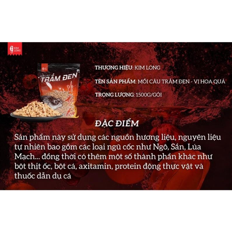 Hạt Xả Trắm Đen KIM LONG Siêu Nhạy (Mẫu Mới Nhất 3 Vị)
