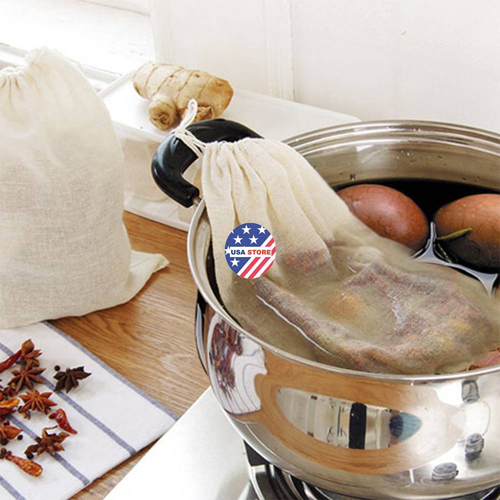 Túi Vải Màn Dây Rút Ướp, Lọc Trà