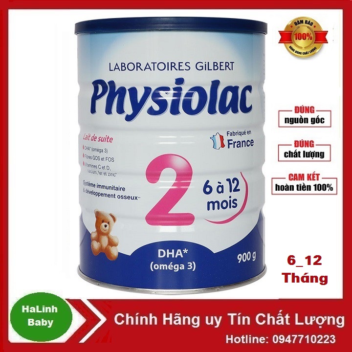 Sữa bột Physiolac Số 1 2 3 900g (Date 2023)....