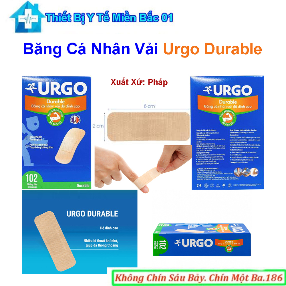 Băng Cá Nhân Urgo Durable 1 Hộp