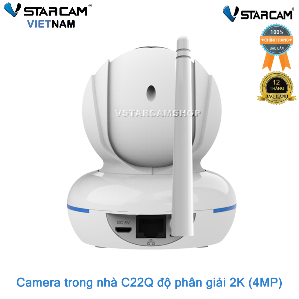 Camera giám sát IP Wifi hồng ngoại ban đêm Vstarcam C22Q QUHD 1440P 4MP bảo hành 12 tháng