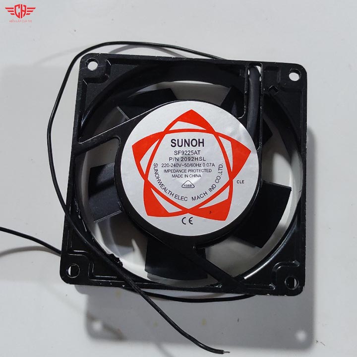 quạt tản nhiệt 220v 9x9cm
