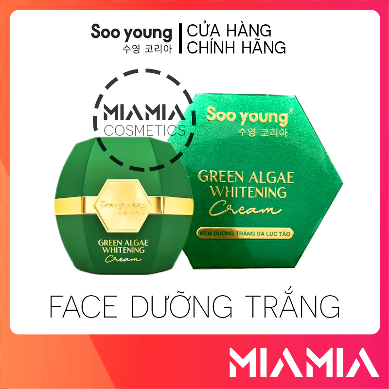Kem face dưỡng trắng lục tảo soo young chính hãng 30gr