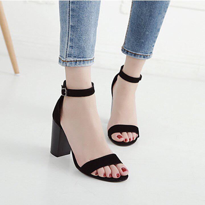 Sandal kiểu dáng basic cao 5cm thanh lịch mã SHS1
