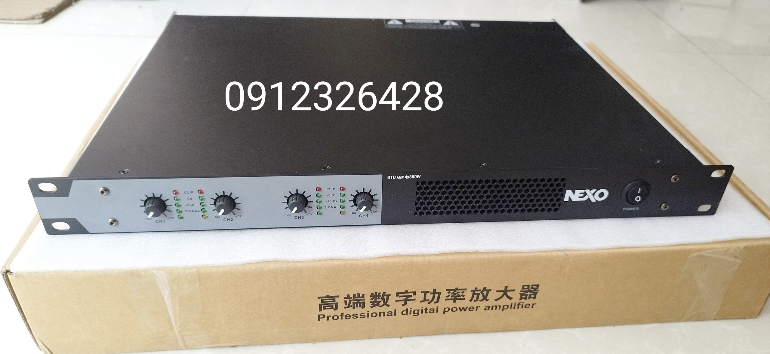 CỤC ĐẨY CÔNG SUẤT NEXO  U4 - ĐẨY CLASS D 800W X 4 KÊNH