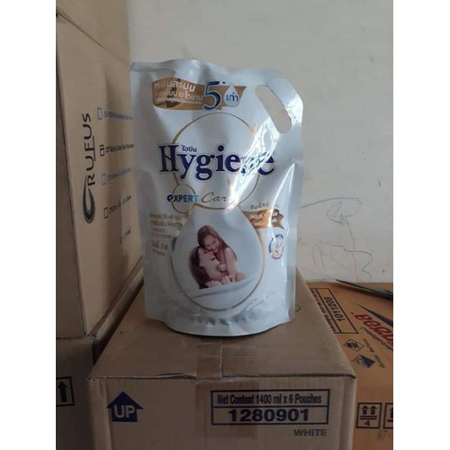 [HCM]NƯỚC XẢ VẢI ĐẬM ĐẶC HYGIENE 1300ML [MÀU TRẮNG]