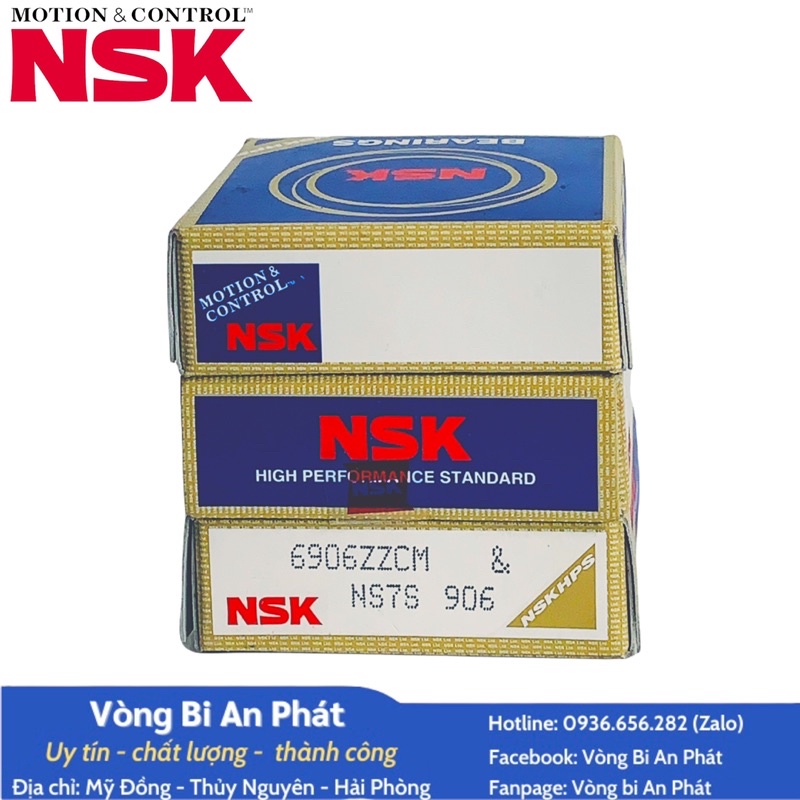 Vòng bi NSK 6906 ZZCM cao cấp.