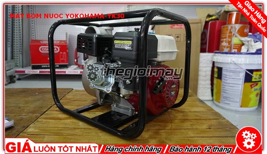 [HCM]Máy bơm nước chạy xăng YOKOHAMA WP30 động cơ 6.5 HP (YK80)