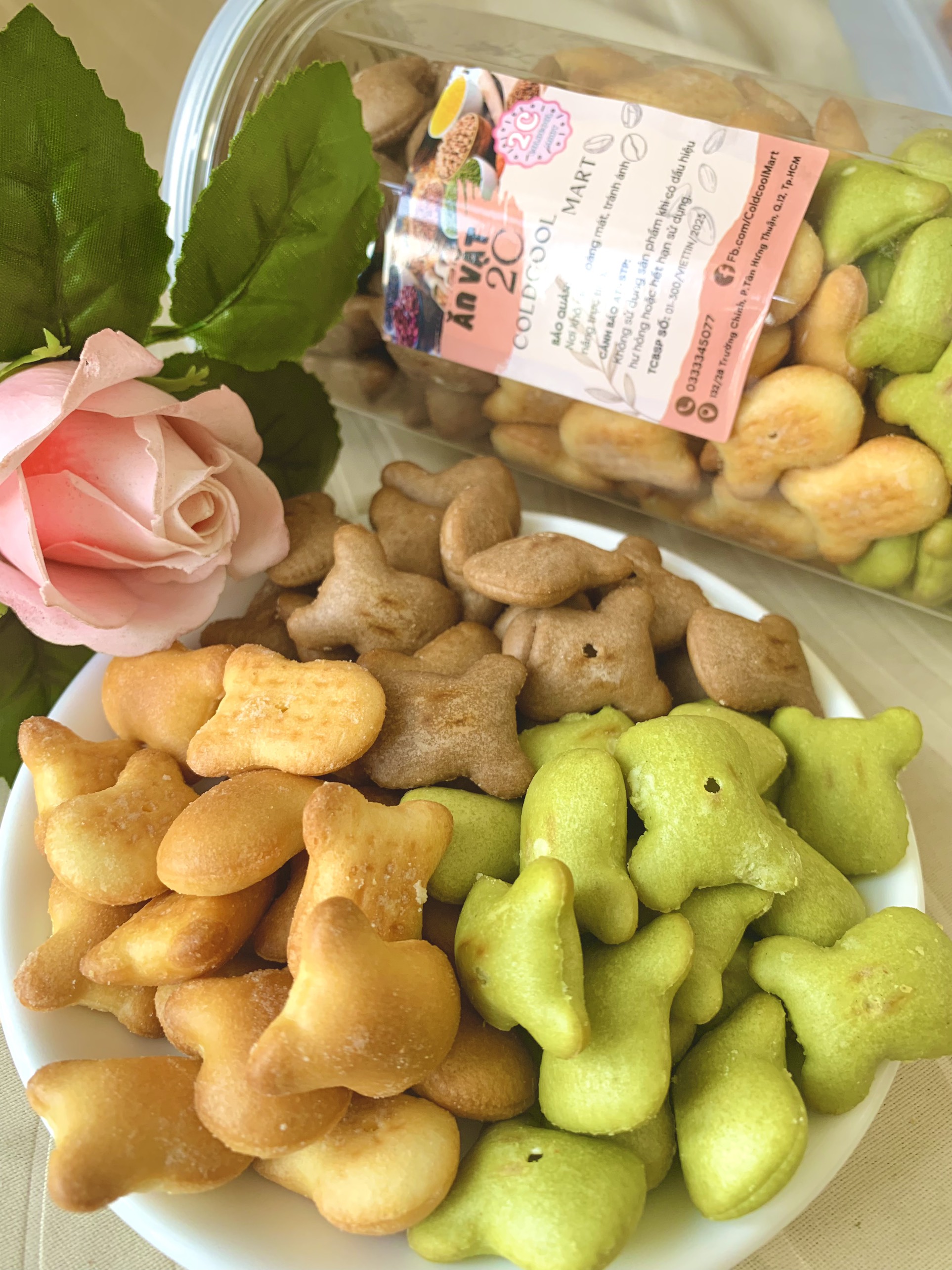 Bánh Gấu Nhân Kem Mix 3 Vị 420g 2c Mart