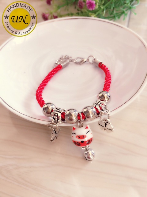 Vòng tay HandMade heo gốm sứ
