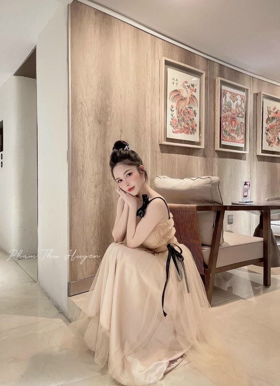 Đầm Lưới Đính Nơ,Đầm 2 Dây Phối Nơ,LY STORE