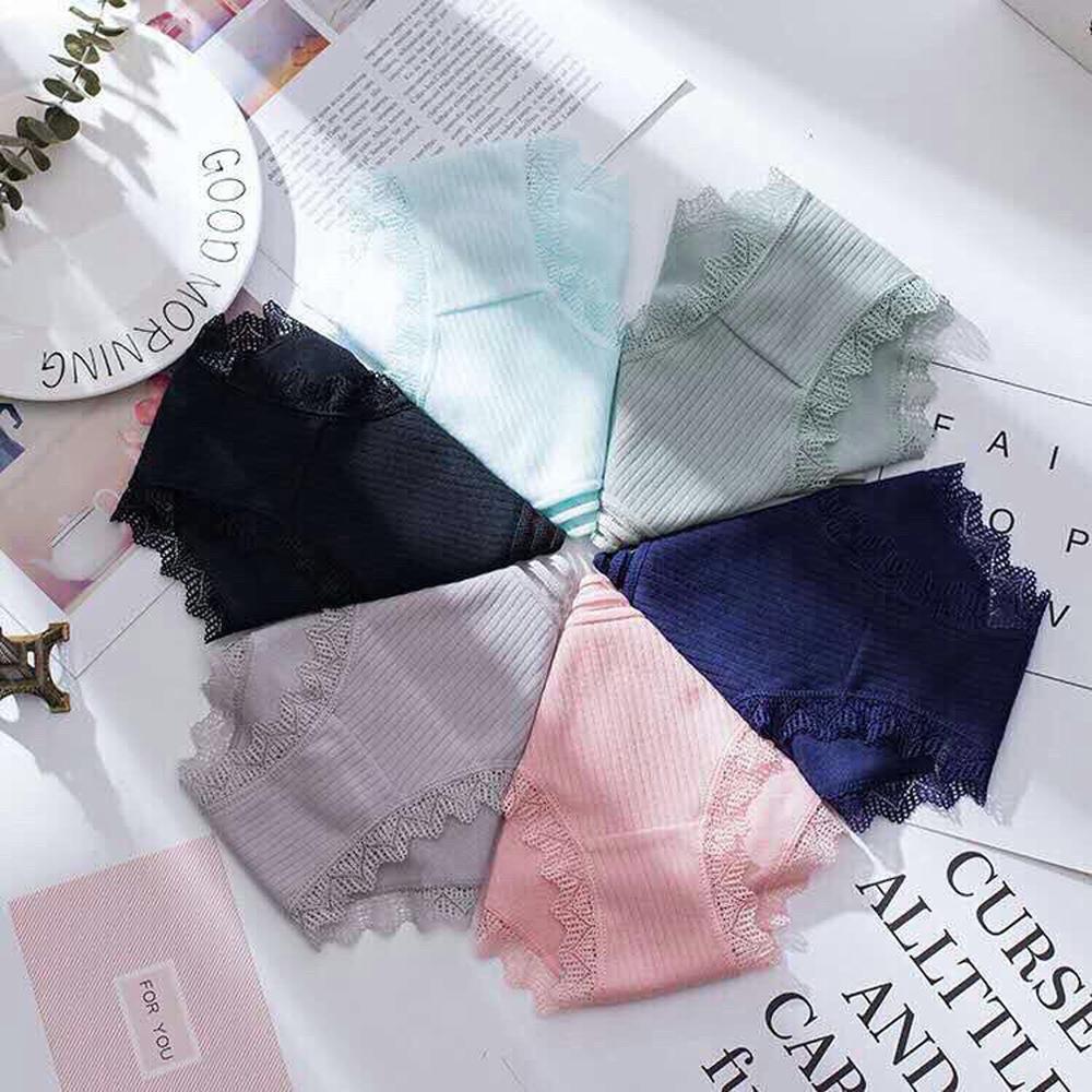 Combo 5 Quần Lót Nữ Cotton Siêu Xinh