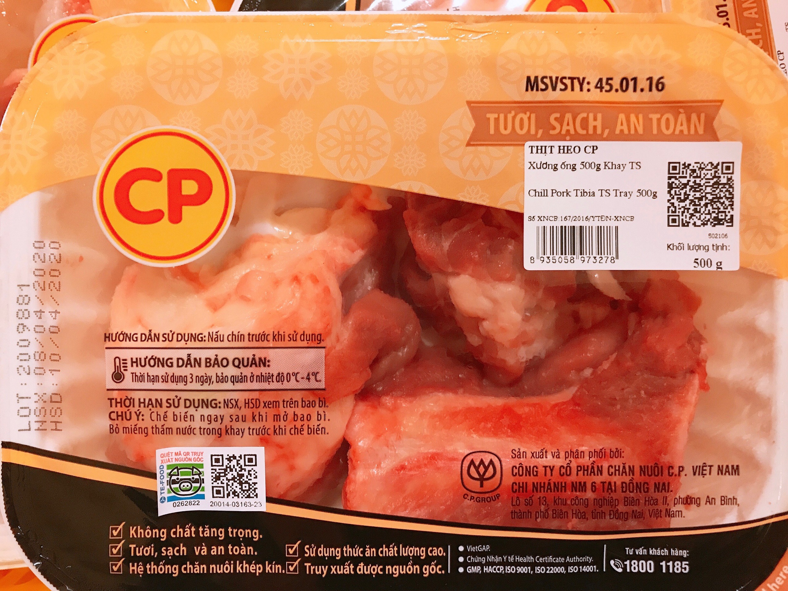 HCM - Xương ống heo CP 500gr
