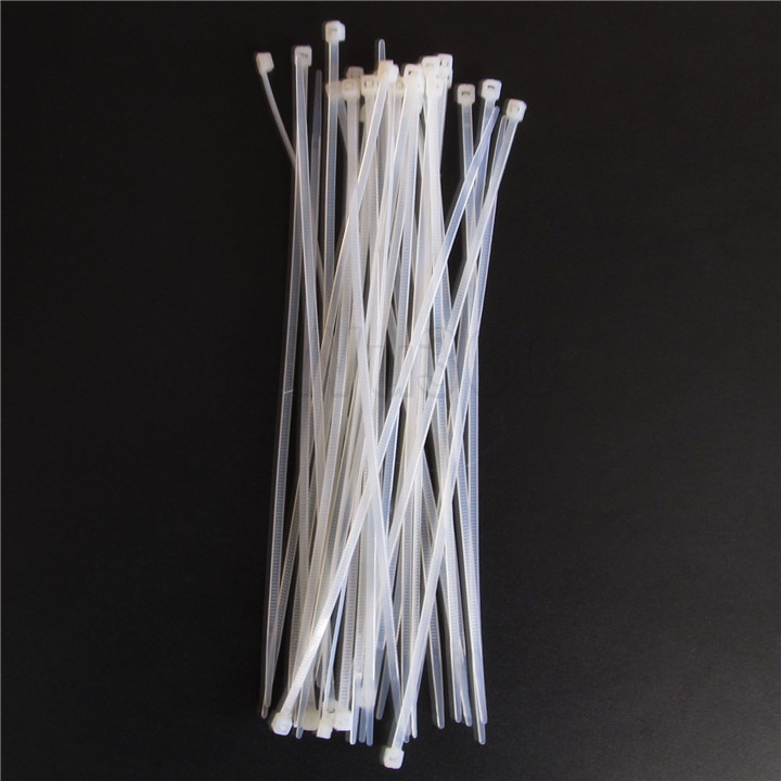 Màu trắng - Bịch 100 cái dây thít (dây rút) chọn kích thước