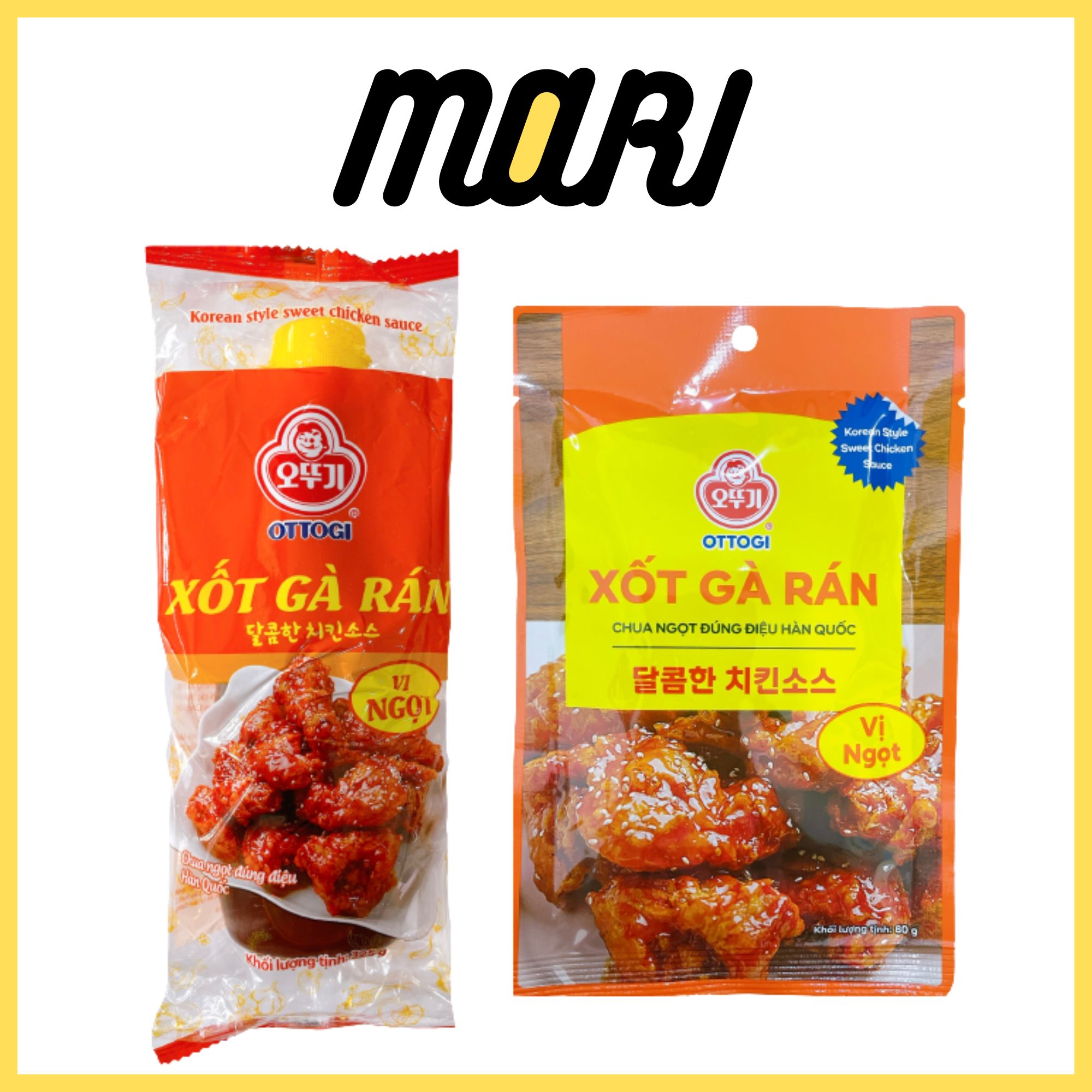 Xốt gà rán vị ngọt Ottogi 80g, 325g