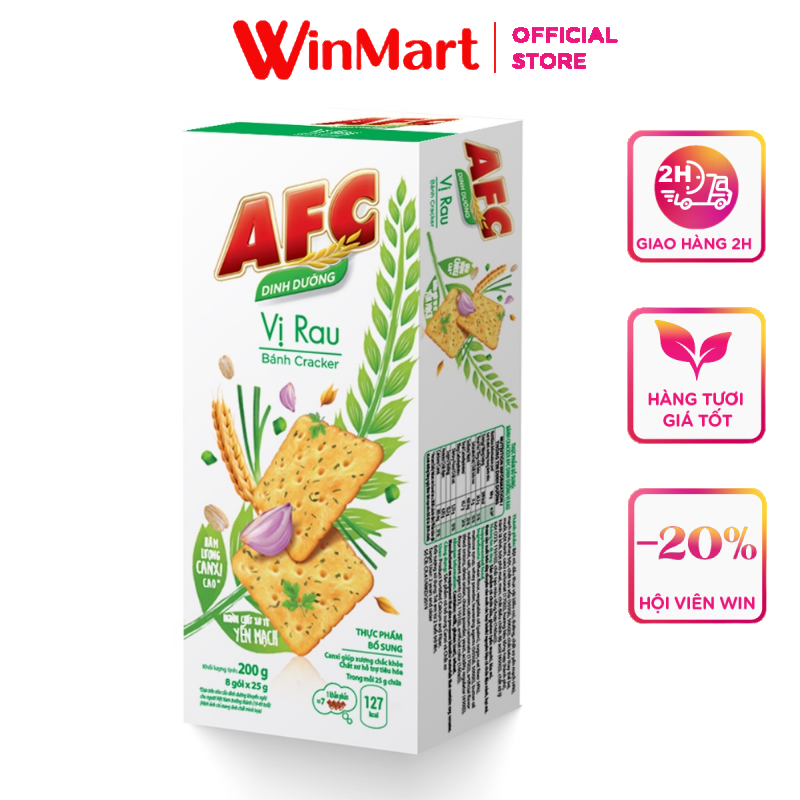 - bánh rau cải afc hộp 200g