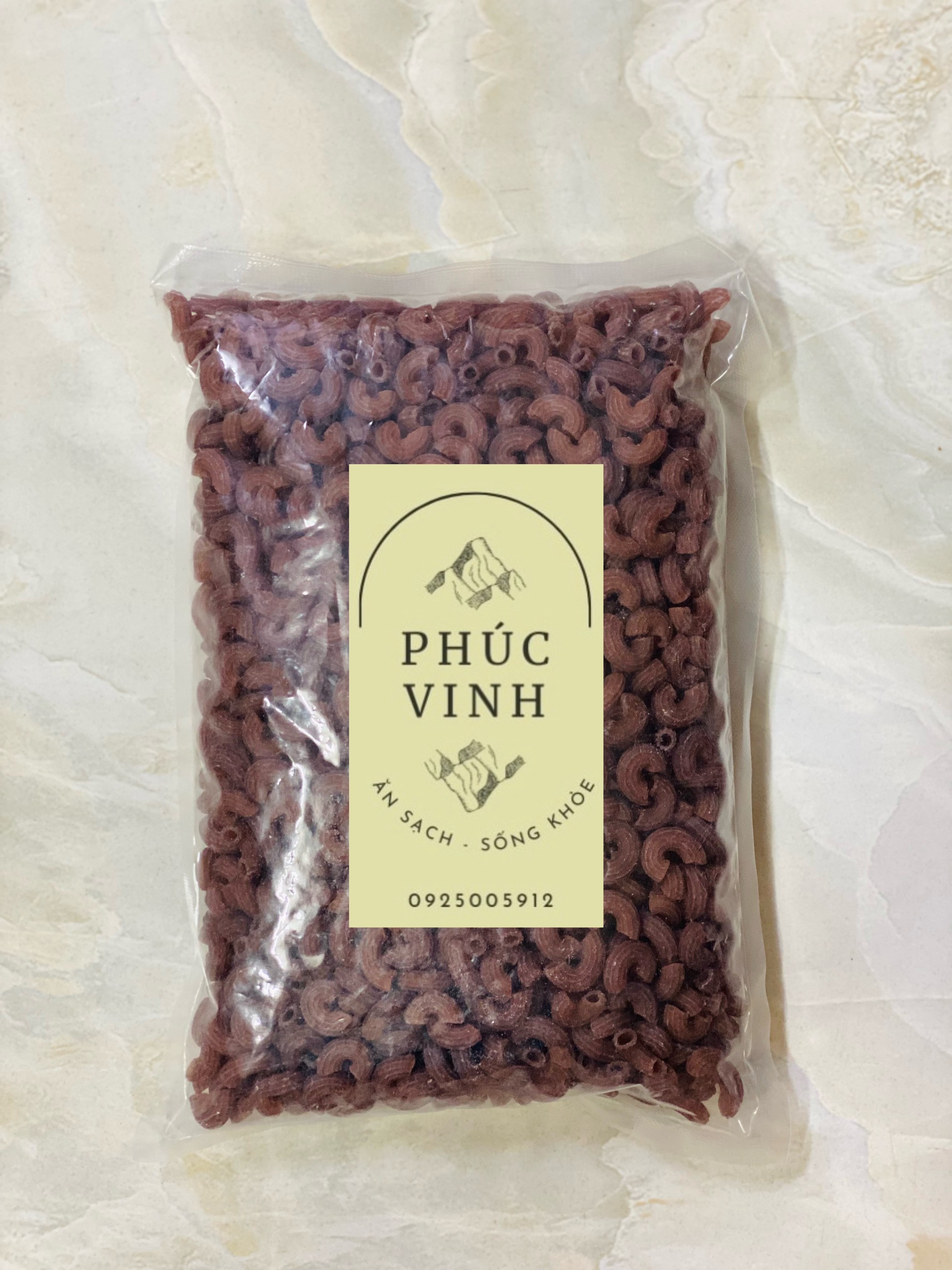 Nui gạo lứt (500gr/gói)