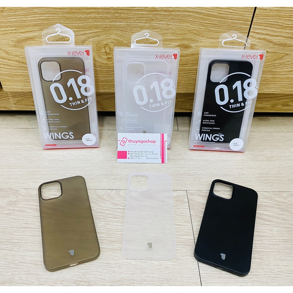 [HCM]Ốp lưng nhám siêu mỏng 0.18mm X-Level Iphone 12 mini / 12 / 12 Pro / 12 Pro Max