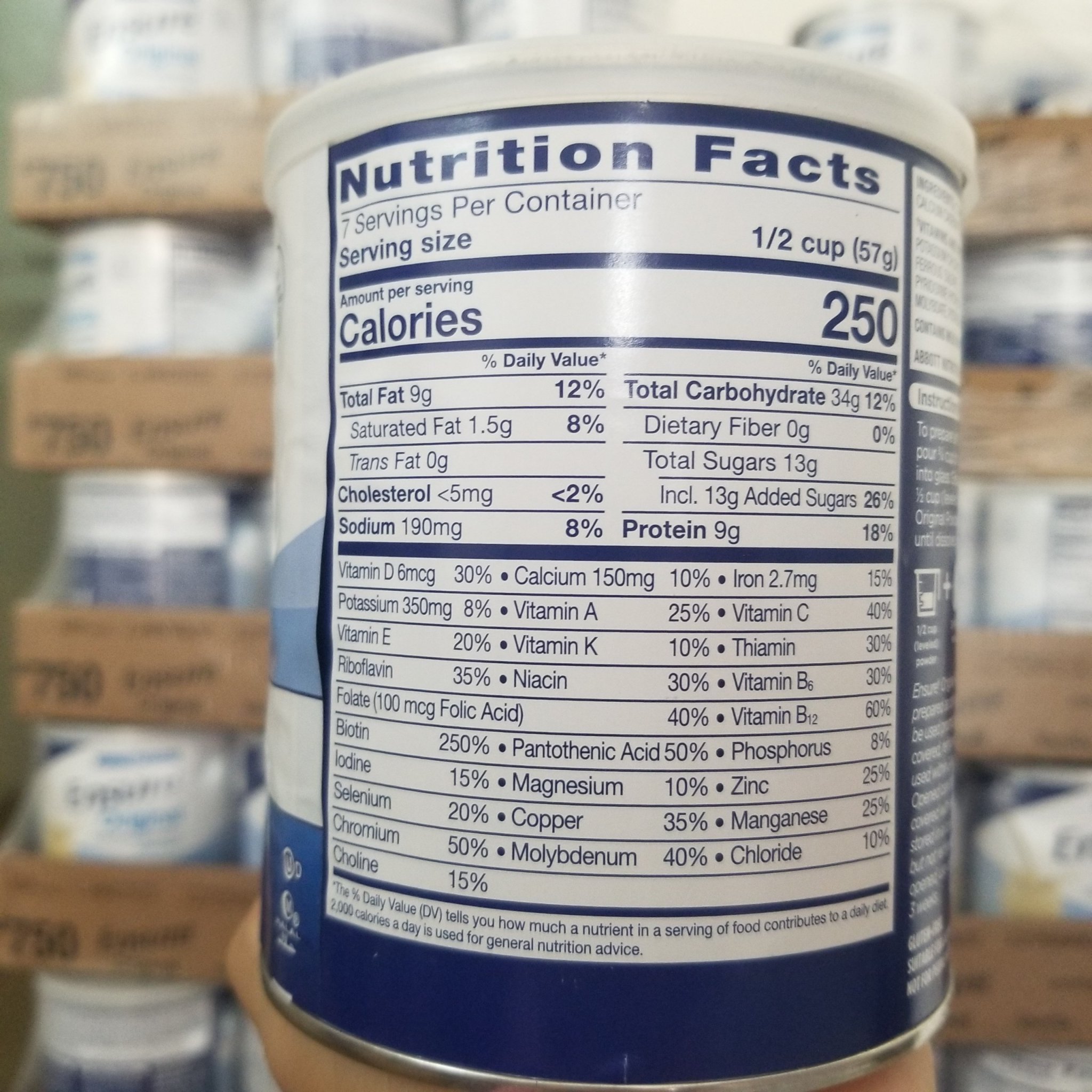 DATE 2025 LỐC 3 SỮA BỘT ENSURE MỸ 397g
