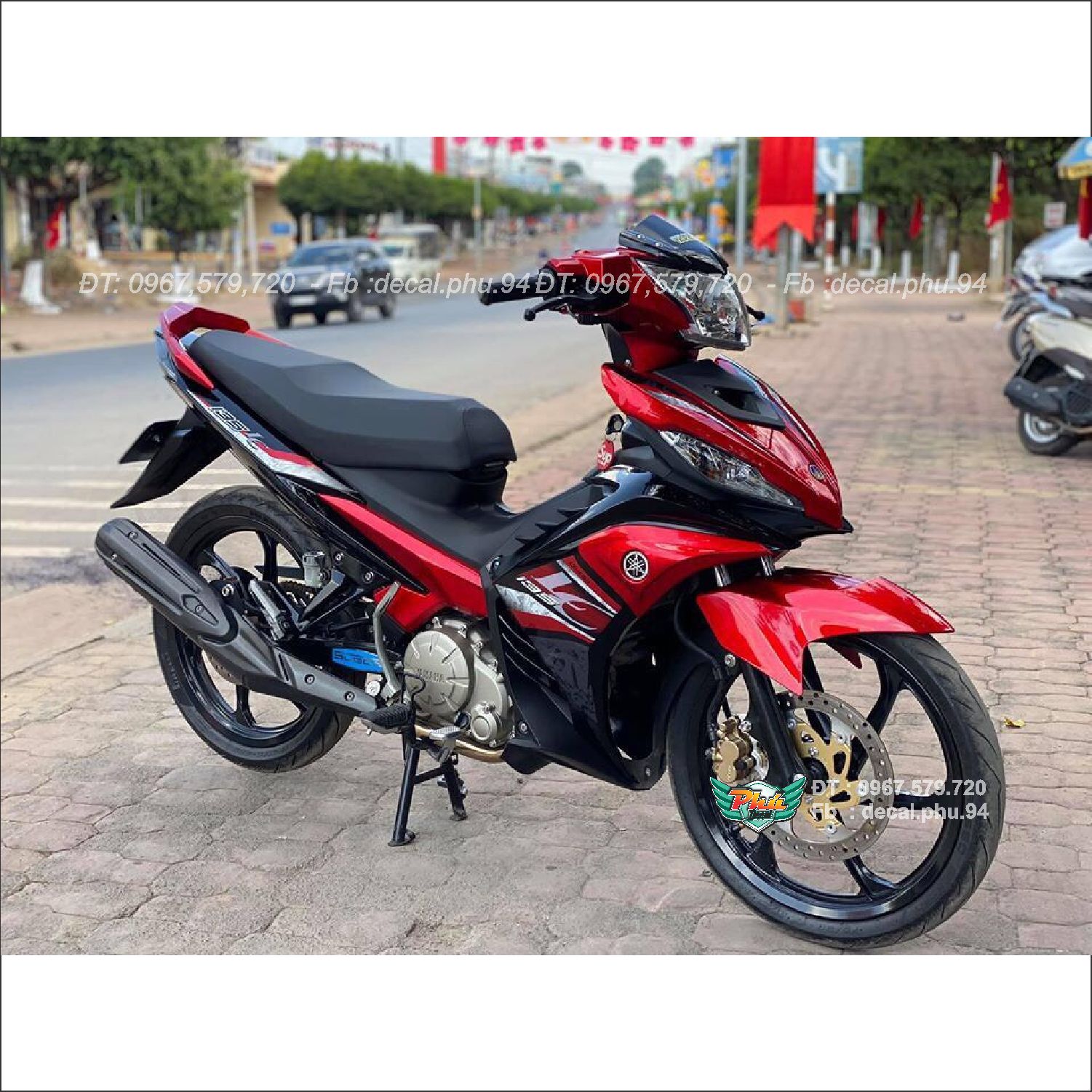 Tem rời exciter 135 lc đỏ đen