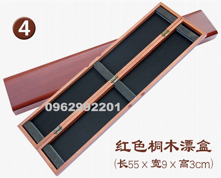Hộp Gỗ Đựng Phao Câu Đài Dài 55CM-HỘP GỖ ĐỰNG PHAO CÂU đài