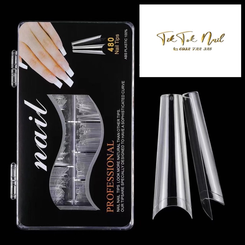 Móng típ nối nhọn dài và típ than móng up nhọn dài móng up than